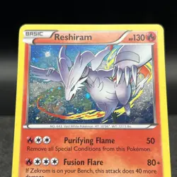 Reshiram 17/116 Cosmos Holo Rare BW Plasma Freeze Pokemon Card - Image 4