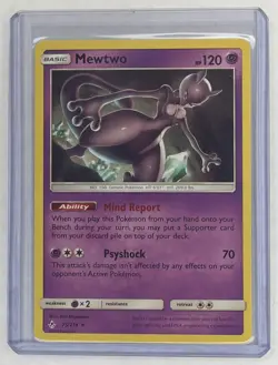 2019 Pokemon Sun & Moon Unbroken Bonds Mewtwo #75/214 - Image 1