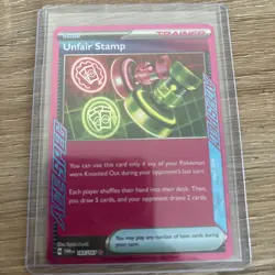 Unfair Stamp 165/167 Sv06: Twilight Masquerade NM Pokemon TCG - Image 1