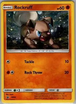Rockruff - SM06 Holo SM Promos - Pokemon Card - LP - Image 1
