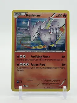 2013 Pokemon Black & White Plasma Freeze Reshiram Holo 17/116 #17 NM - Image 1