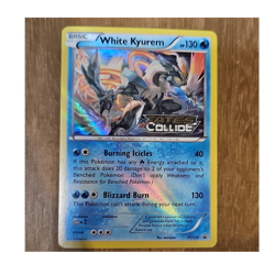 White Kyurem Promo Prerelease Holo XY128 XY 130 HP English Pokemon TCG - Image 1