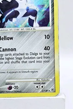 Dialga 1/130 - Diamond Pearl - Holo Rare - MP -Pokemon TCG - Image 5