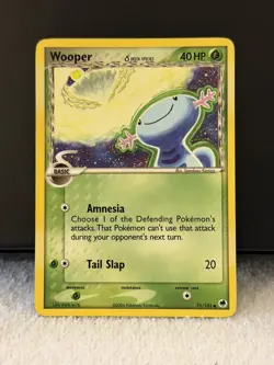 Pokemon TCG Wooper 71/101 Delta Species EX Dragon Frontiers Common - Image 1