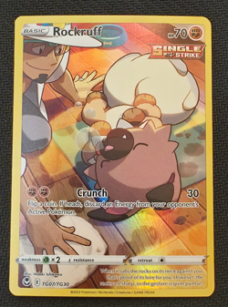 Pokemon Rockruff TG07/TG30 Trainer Gallery Silver Tempest NM - Image 1