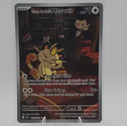 Team Rocket's Meowth Illustration Rare Full Art Holo DRI 203/182 70 HP EN - Image 1