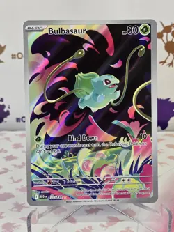 Pokemon TCG Bulbasaur 133/132 Mega Evolution Illustration Rare - Image 1