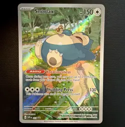 Pokemon TCG Snorlax SVP 151 Promo 051 Holo English - Image 1