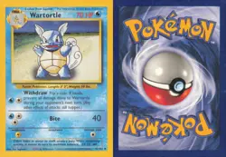 WARTORTLE 42/102 UNCOMMON BASE SET UNLIMITED POKEMON NEAR MINT - Image 3