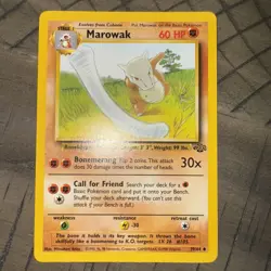 Marowak 052/130 Base Set 2 Regular Uncommon-Pokemon TCG ERROR Red Heart - Image 1