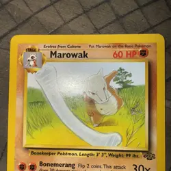 Marowak 052/130 Base Set 2 Regular Uncommon-Pokemon TCG ERROR Red Heart - Image 2