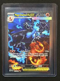 MEGA CHARIZARD X EX 125/094 SIR PHANTASMAL FLAMES POKEMON NEAR MINT - Image 1