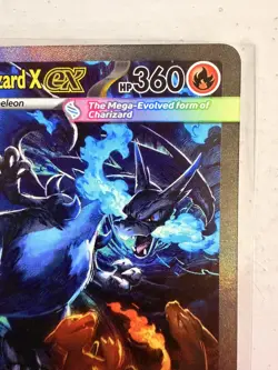 MEGA CHARIZARD X EX 125/094 SIR PHANTASMAL FLAMES POKEMON NEAR MINT - Image 4