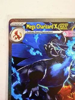 MEGA CHARIZARD X EX 125/094 SIR PHANTASMAL FLAMES POKEMON NEAR MINT - Image 5