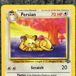 Vintage Pokemon Jungle Persian 42/64 Uncommon MP Card - Image 3