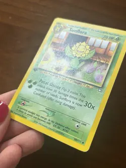 Pokemon TCG Sunflora 50/111 1st Edition Neo Genesis Regular LP - Image 3