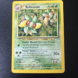 Pokemon TCG Bellossom Neo Genesis Holo Unlimited Rare Card 3/111 - Image 1