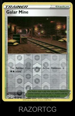 GALAR MINE 160/192 UC REBEL CLASH POKEMON REVERSE HOLO NM/M - Image 1