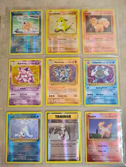 Lot of 9 NM Near Mint Holo & Reverse Holo EVOLUTIONS Pokemon Cards Binder Page - Image 1