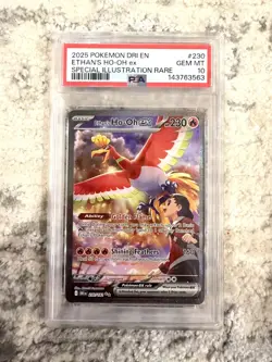 Ethans Ho-Oh EX 230/182 Destined Rivals SIR Pokemon Card PSA 10 GEM MT - Image 1