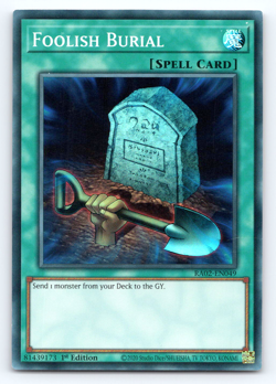 Foolish Burial - RA02-EN049 - Super Rare - 1st Edition Yugioh - Image 1