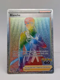 Pokemon Blanche 082/078 Rainbow Secret Rare Pokemon GO Full Art Holo NM ENGLISH - Image 2