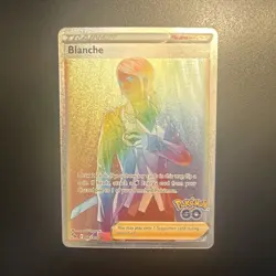 Pokemon Blanche (Secret) 082/078 Pokemon GO Secret Rare Full Art Holo EN 2022 - Image 1
