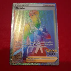 Blanche - 082/078 - Rainbow Secret Rare Card - Pokemon GO - NM - Image 1