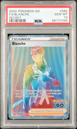 PSA 10 Gem Mint Pokemon GO Blanche SECRET RARE 082/078 082 2022 - Image 1