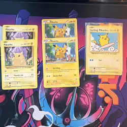 Pokemon TCG Pikachu & Surfing Pikachu 5-Card Lot Evolutions 2016 EN 111/108 - Image 1