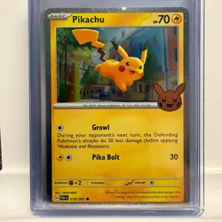 Pikachu Raichu Pichu Pokemon Card Lot w Custom 3D Printed Display Stands - Image 5