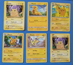 Pokemon Pikachu Lot Of 6 Cards, Includes Evolutions, Xy, Sm - Image 1