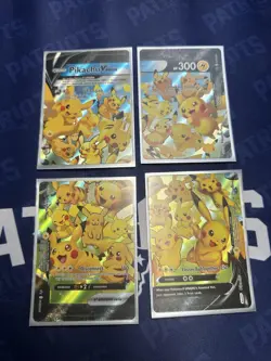 25th Celebrations Pokemon Pikachu V-Union 4 card lot - Image 1