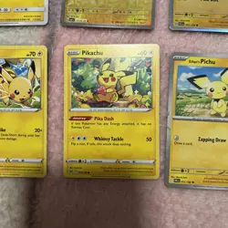 Pikachu Pokemon Card 11 card lot, raichu, pikachu, and pichu - Image 3