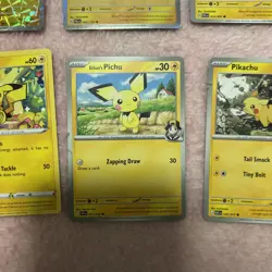 Pikachu Pokemon Card 11 card lot, raichu, pikachu, and pichu - Image 4