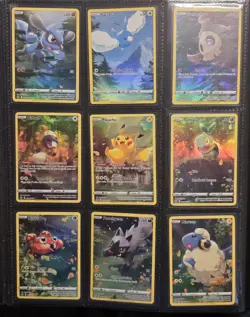 Pokemon TCG Crown Zenith Galarian Gallery 33 Card Lot, Pikachu, Lapras NM - Image 4