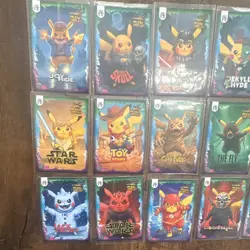 Lot Of 34 Holo Pokemon Pikachu Cosplay Horror Cards All In Excellent Condition - Image 2