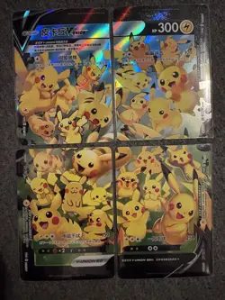 Pokemon TCG Pikachu V-UNION Holo Promo Card Lot - Chinese SWSH139-142, 4 - Image 1