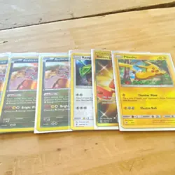 Pokemon TCG 16-Card Steam Siege Holo Lot: Pikachu, Reshiram, Rayquaza - Image 1