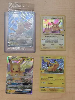 Pokemon Pikachu Tcg Lot Promo Celebrations 24, Swsh039, Sm232, Svp027 Sealed Nm - Image 1