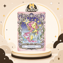 Fluttershy KAYOU MLP FX02 AR 005 My Little Pony Star Pack 2 AR Holo Foil Card NM - Image 1