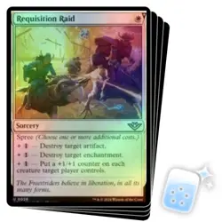 FOIL REQUISITION RAID X4 Outlaws Of Thunder Junction OTJ Magic MTG MINT CARD - Image 1