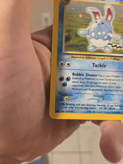 Azumarill 2/111 Unlimited Holo Rare Neo Genesis Pokemon Card - Image 2