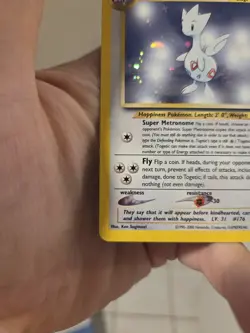 Pokemon TCG Togetic Holo Rare Card 16/111 Neo Genesis Vintage 2000 - Image 5