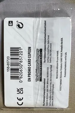 Espeon 086/197 Pokemon Obsidian Flames Stamped Sealed Promo Card - Image 3