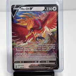 Ho-Oh V Ultra Rare Full Art Holo 140/195 Pokemon TCG Silver Tempest 230 HP Card - Image 1
