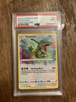 Pokemon PSA 9 Rayquaza Amazing Rare 2020 138/185 Vivid Voltage English - Image 1