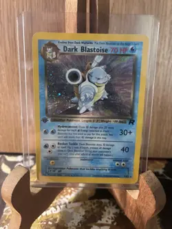 Dark Blastoise 3/82 1st Edition team Rocket Holo Pokemon card - Image 1