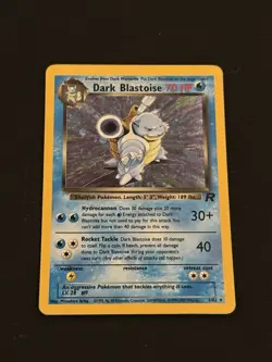 Dark Blastoise 3/82 - Team Rocket Unlimited Holo - Pokemon Card LP - Image 3