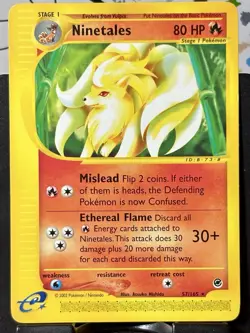 Vulpix + Ninetales Bundle - Pokemon TCG - Expedition - 57 & 136 - LP - Image 5